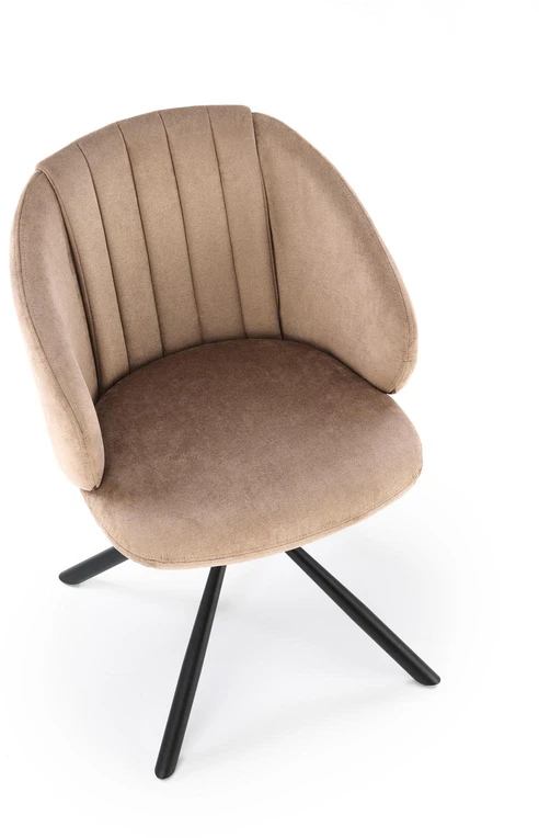 K533 chair, juodas / cappucino