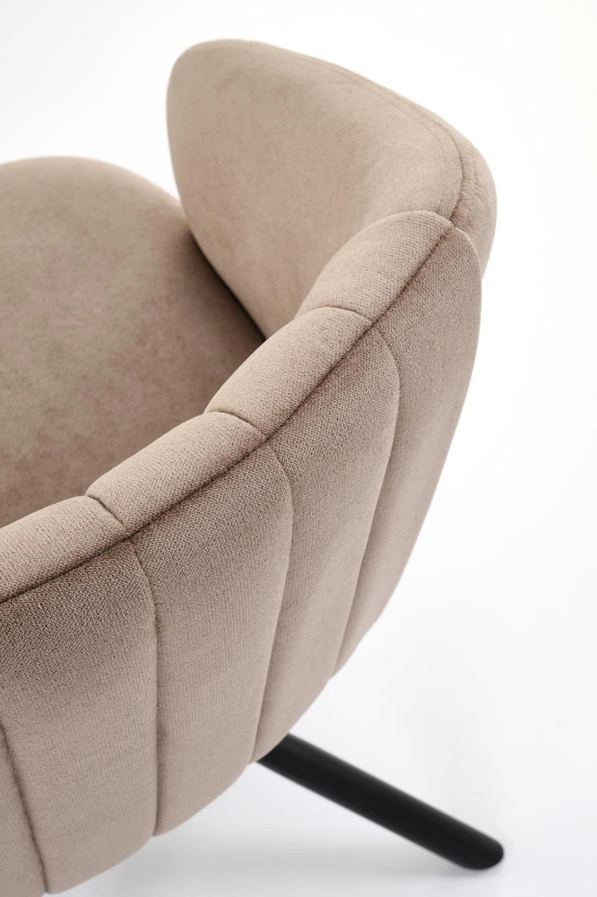 K533 chair, juodas / cappucino