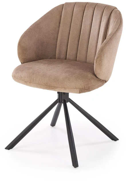 K533 chair, juodas / cappucino