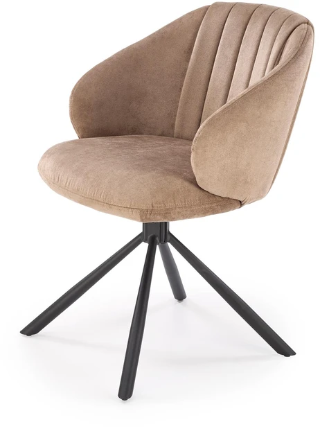 K533 chair, juodas / cappucino
