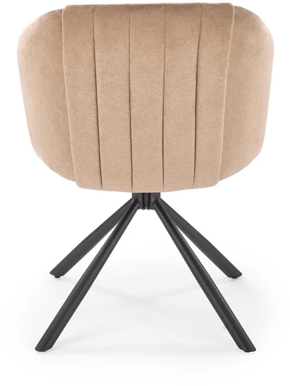 K533 chair, juodas / cappucino