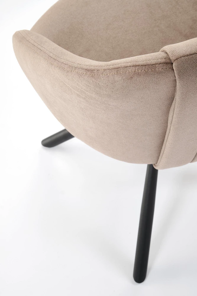 K533 chair, juodas / cappucino