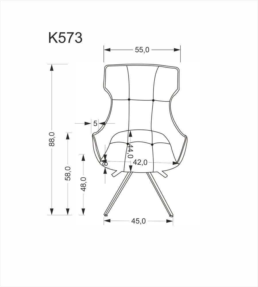 K573 chair, beige