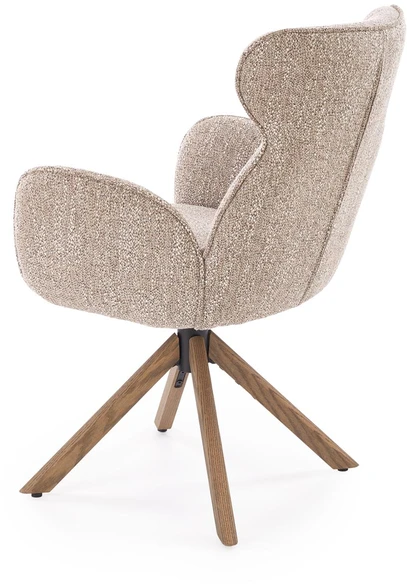 K585 chair, dark beige / l.walnut
