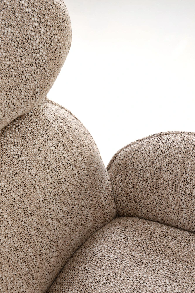 K585 chair, dark beige / l.walnut