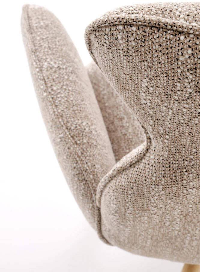 Halmar Kėdė K585 tamsiai smėlio / natūralaus ąžuolo