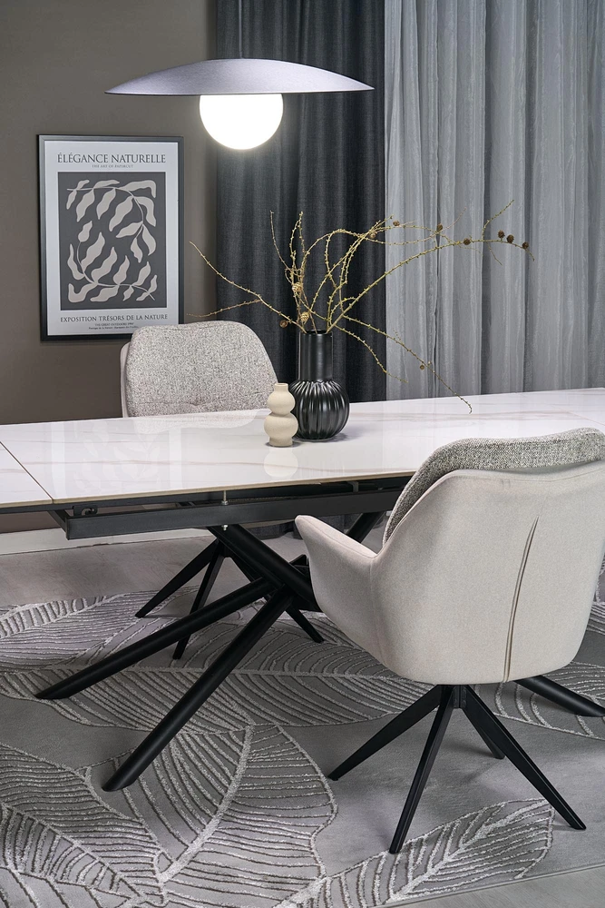 K591 swivel chair, light pilkas