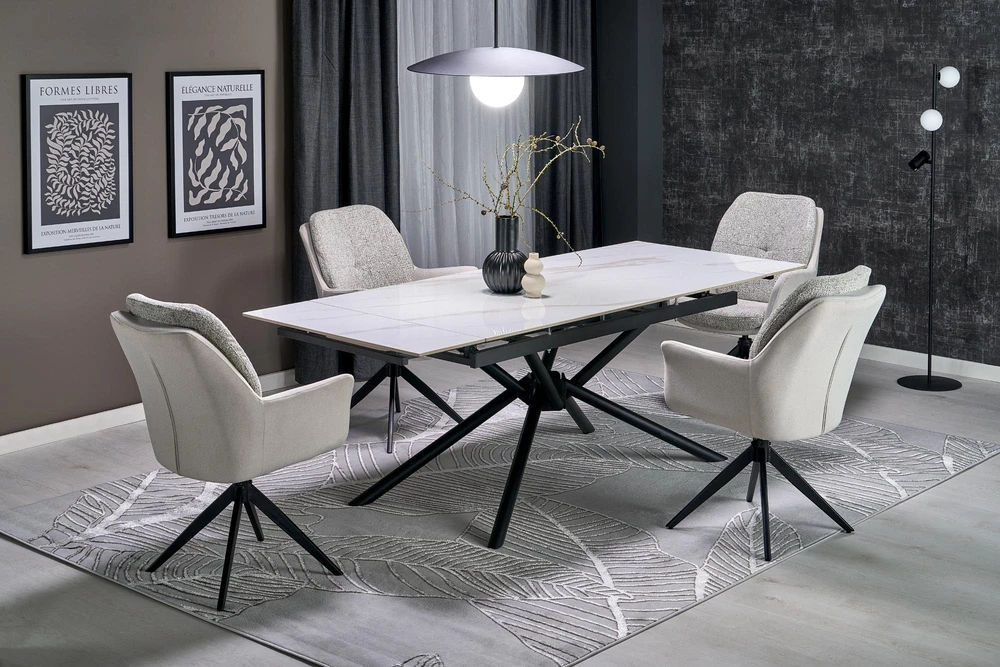 K591 swivel chair, light pilkas