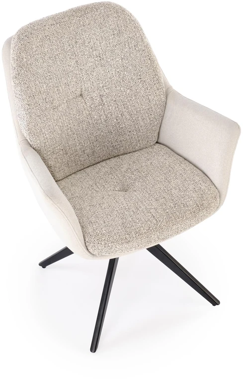 K591 swivel chair, light pilkas