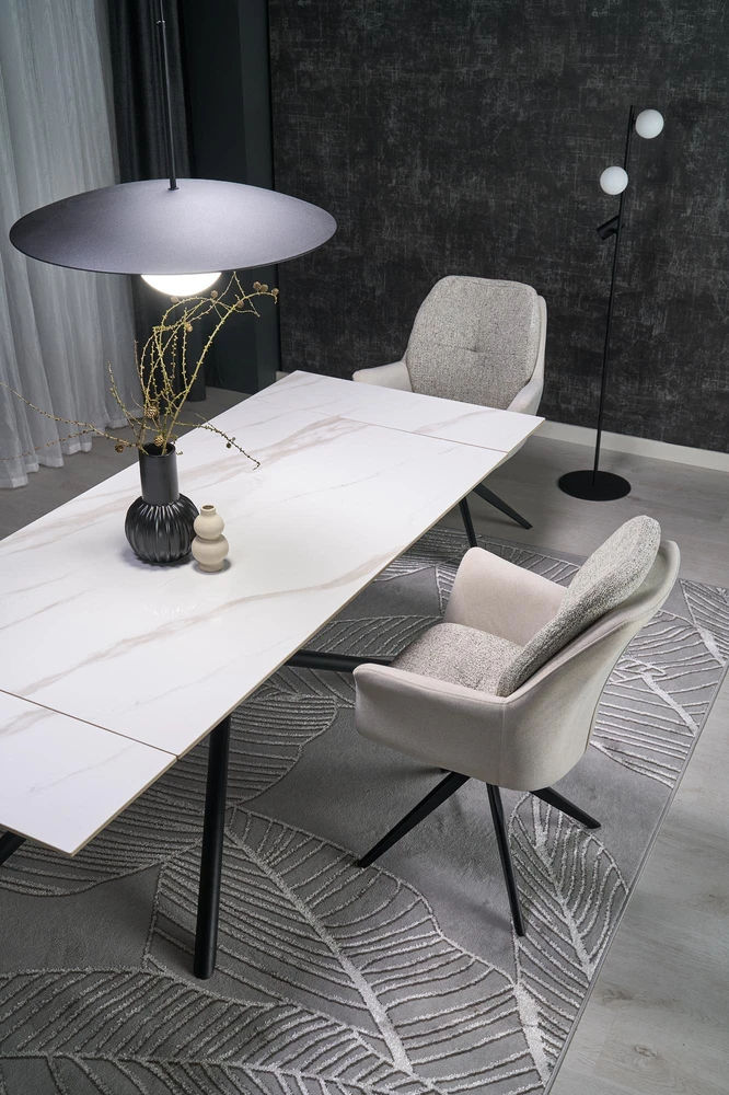 K591 swivel chair, light pilkas