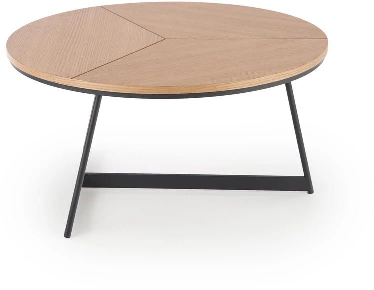 KARIDA c. table natural oak / juodas