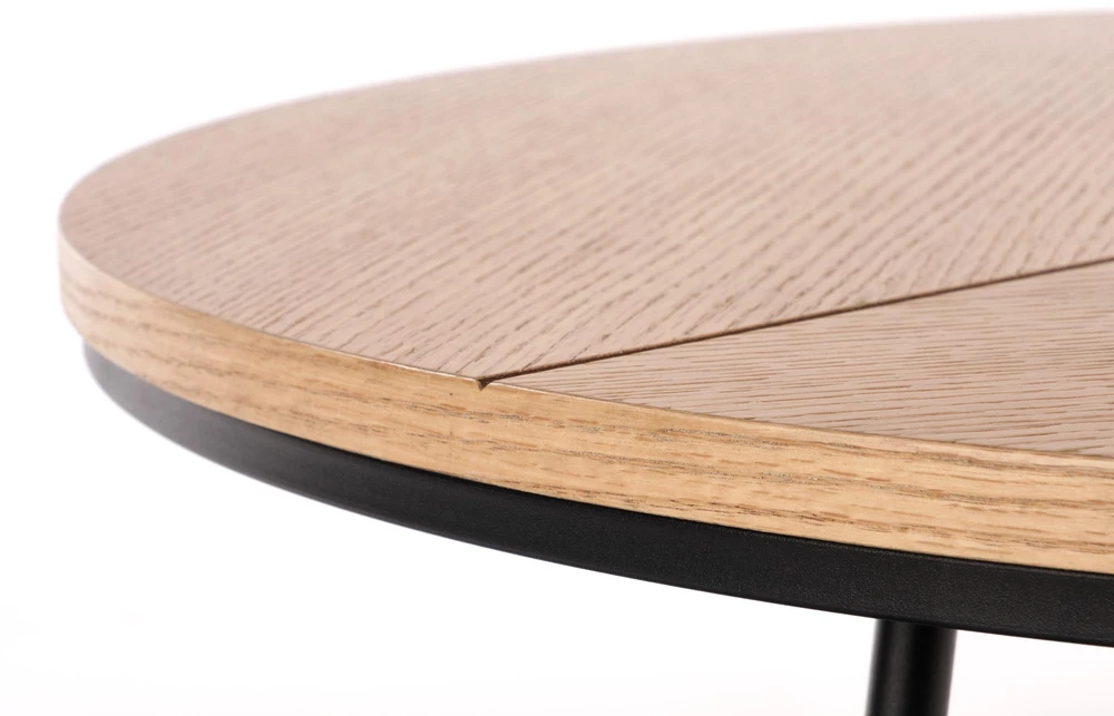 KARIDA c. table natural oak / juodas