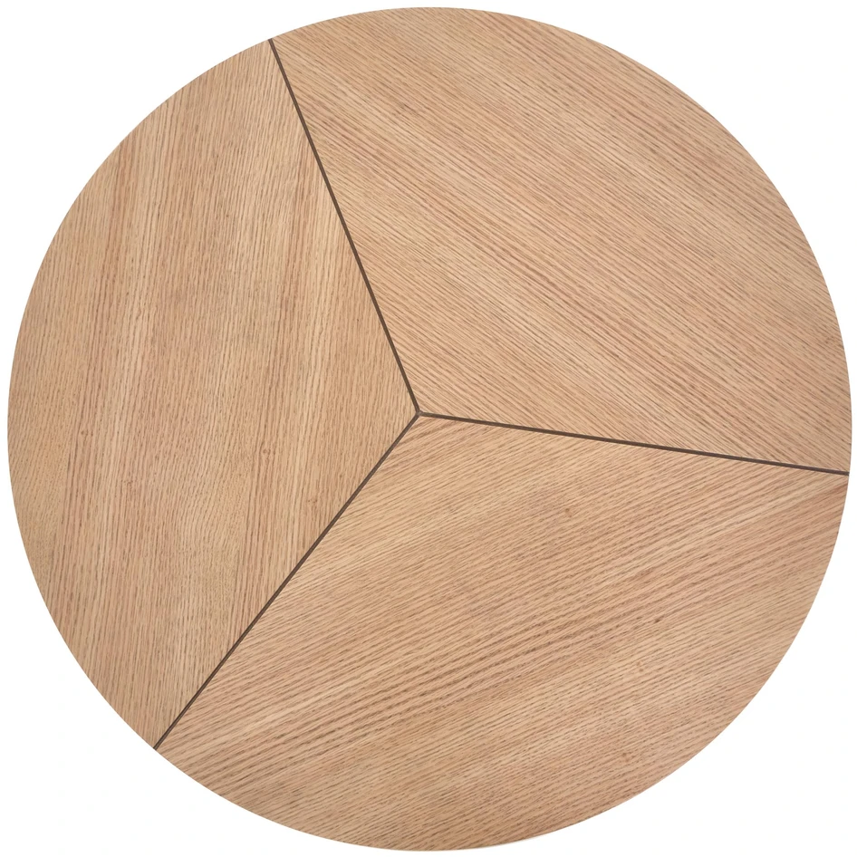 KARIDA c. table natural oak / juodas