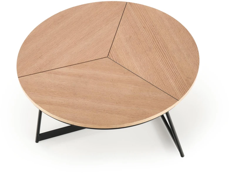 KARIDA c. table natural oak / juodas