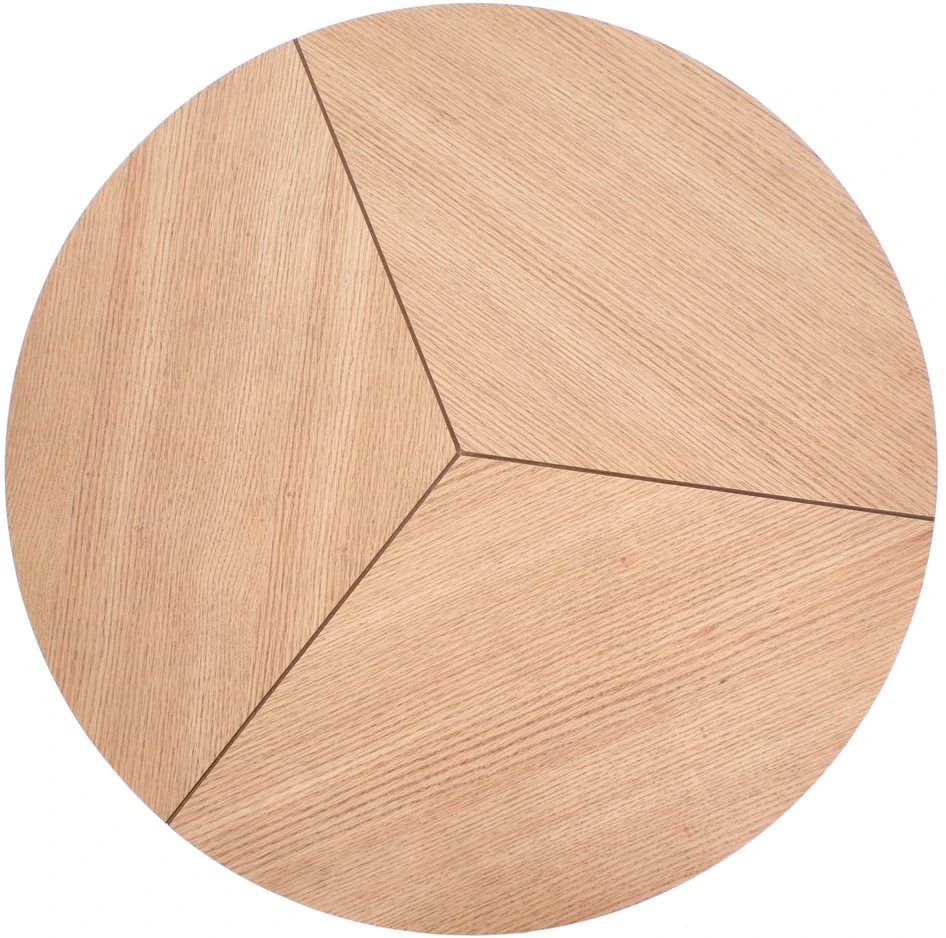 KARIDA c. table natural oak / juodas