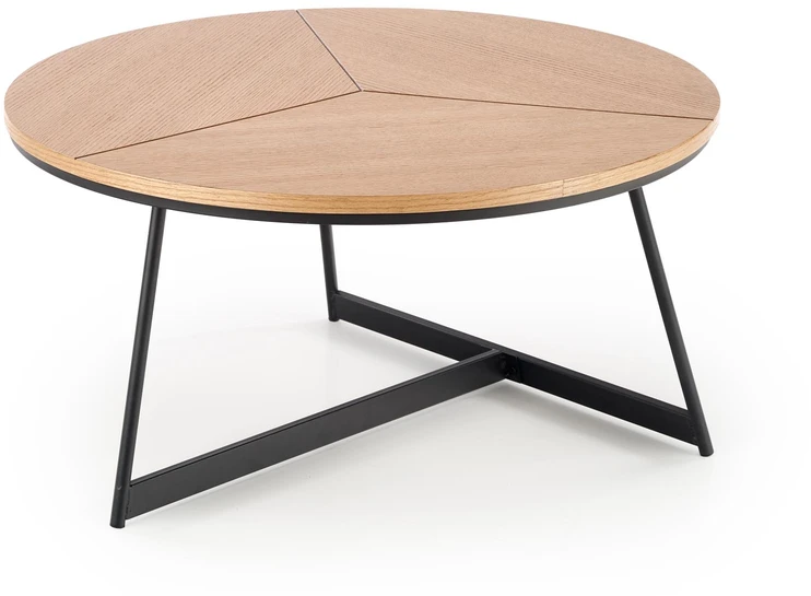 KARIDA c. table natural oak / juodas