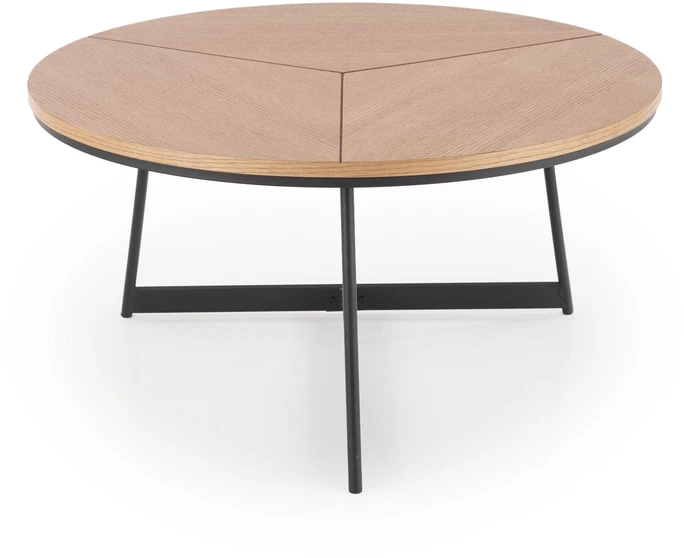 KARIDA c. table natural oak / juodas