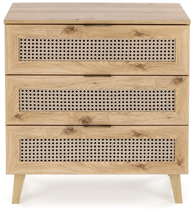Komoda BORNEO KM-2, ąžuolo artisan / juoda