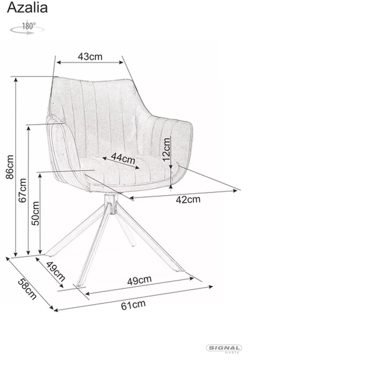 Signal Meble Krzesło Azalea Brego kėdė
