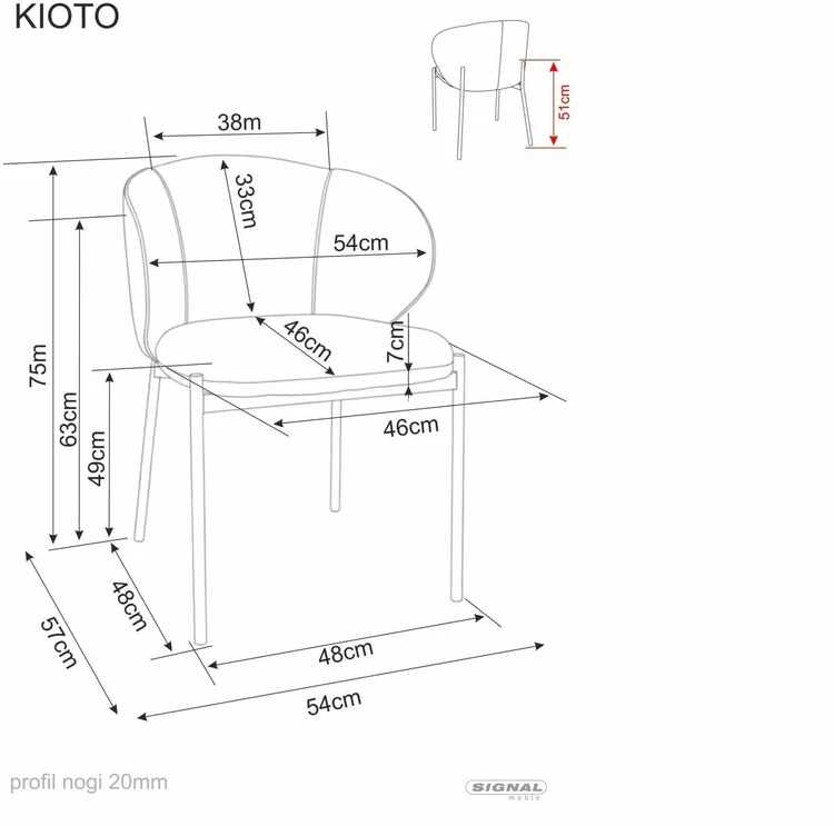 Krzesło Kioto D pirmininkas