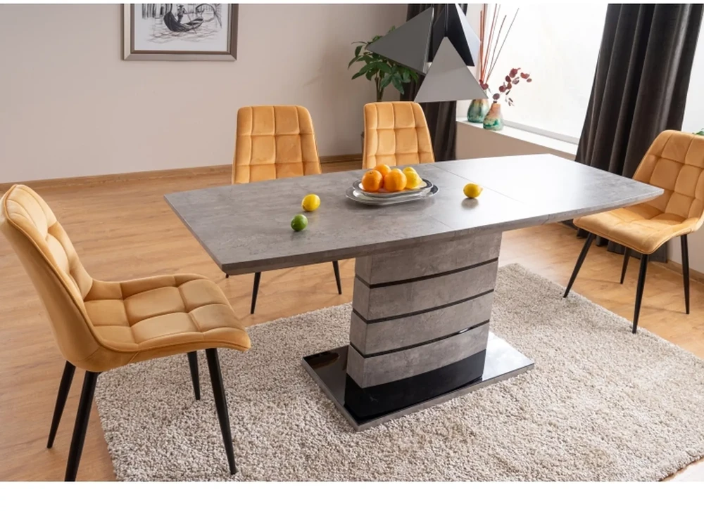 Signal Meble CHIC VELVET KĖDĖ Juodas RĖMAS / CURRY BLUVEL 68