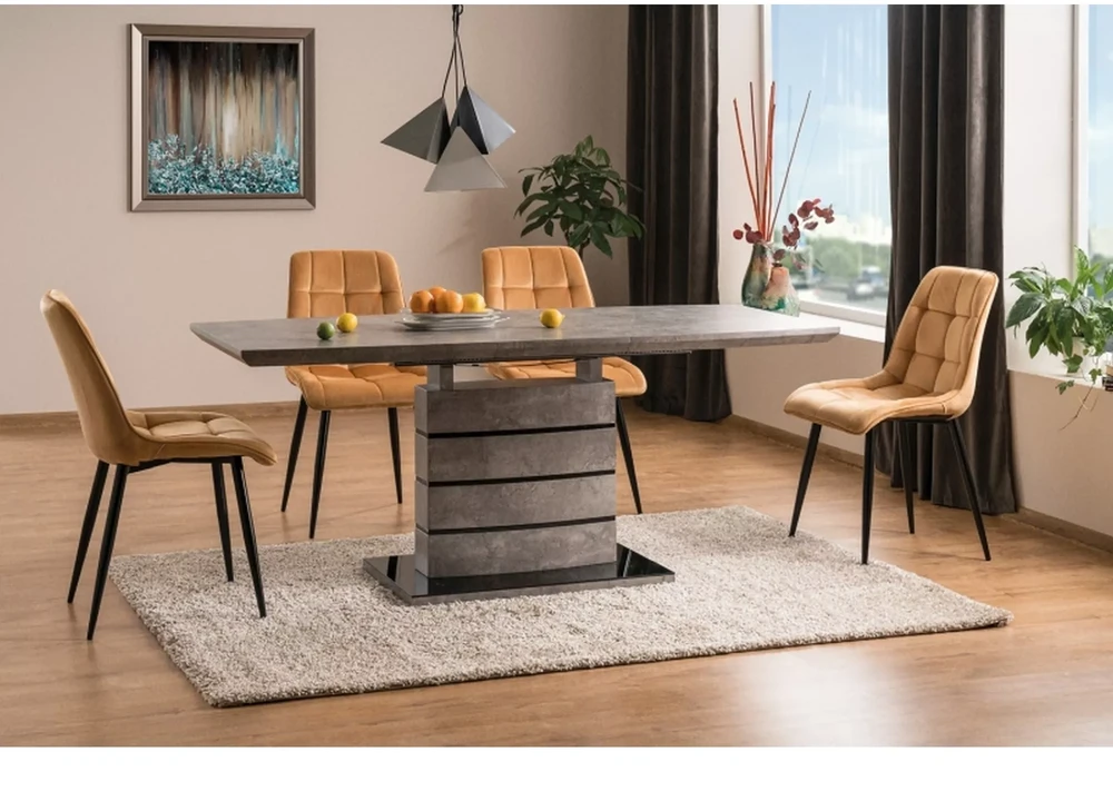 Signal Meble CHIC VELVET KĖDĖ Juodas RĖMAS / CURRY BLUVEL 68