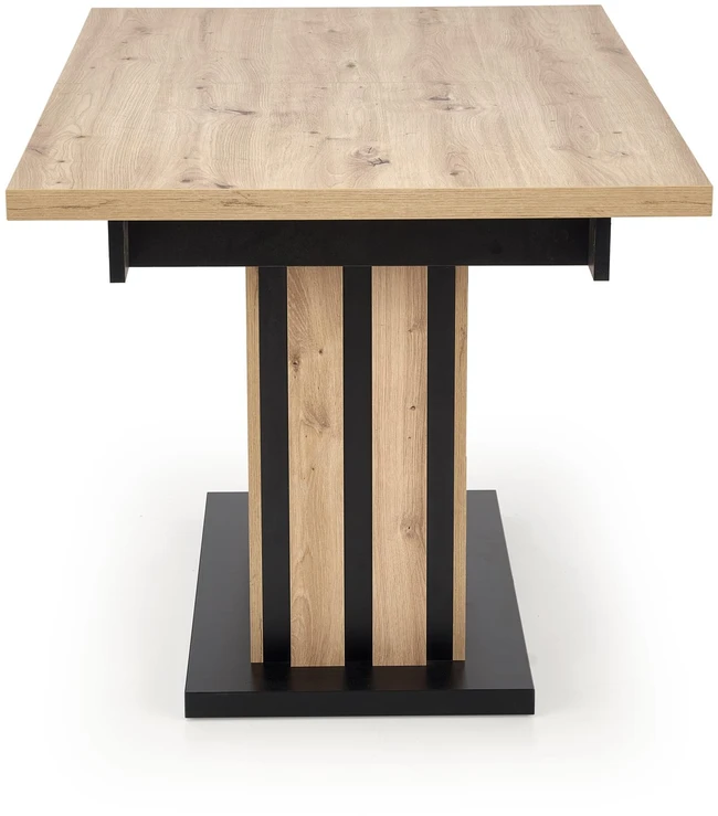LAMELLO extension table, artisan oak / juodas