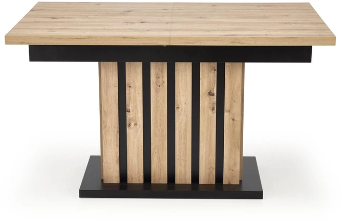 LAMELLO extension table, artisan oak / juodas