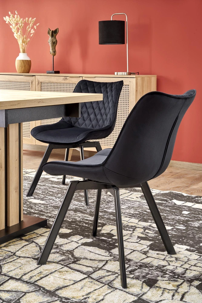 LAMELLO extension table, artisan oak / juodas