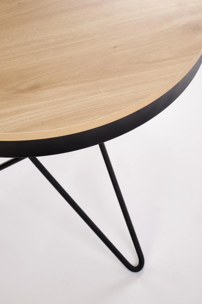 LEILA c.table, natural / juodas