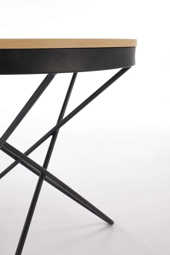 LEILA c.table, natural / juodas