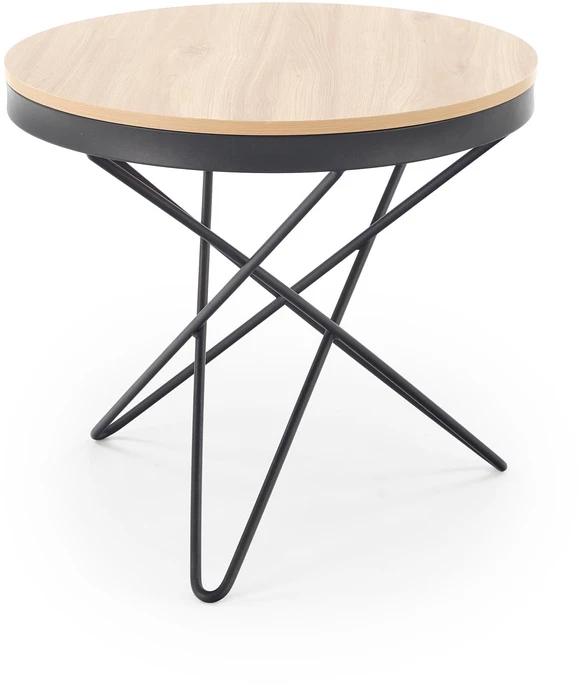 LEILA c.table, natural / juodas