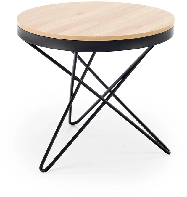 LEILA c.table, natural / juodas