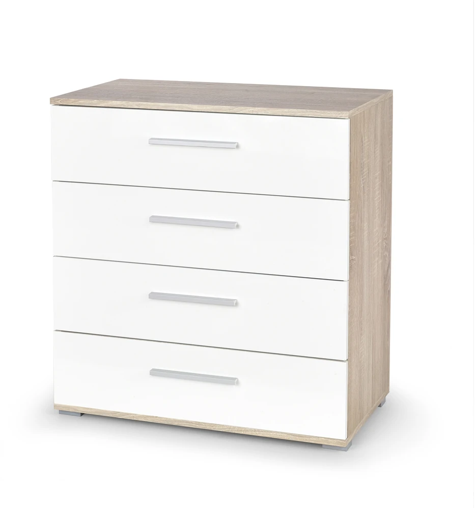 LIMA KM-3 chest, color: sonoma oak / baltas