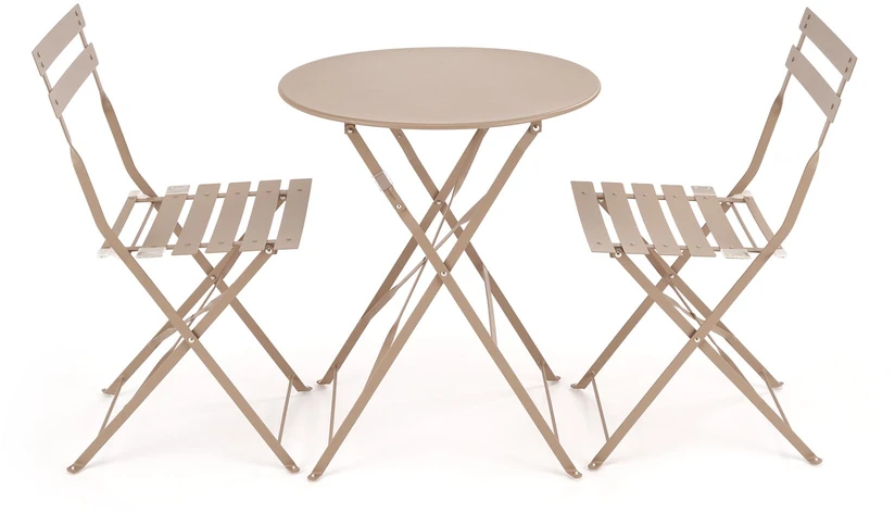 LIVORNO garden set (table+2 chairs), cappuccino