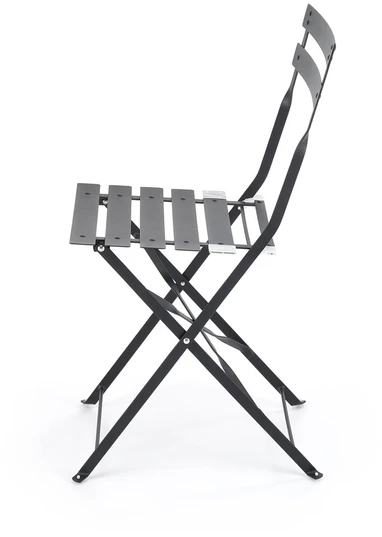 LIVORNO garden set (table+2 chairs), juodas