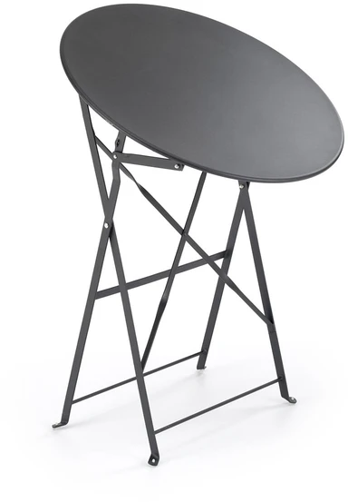 LIVORNO garden set (table+2 chairs), juodas