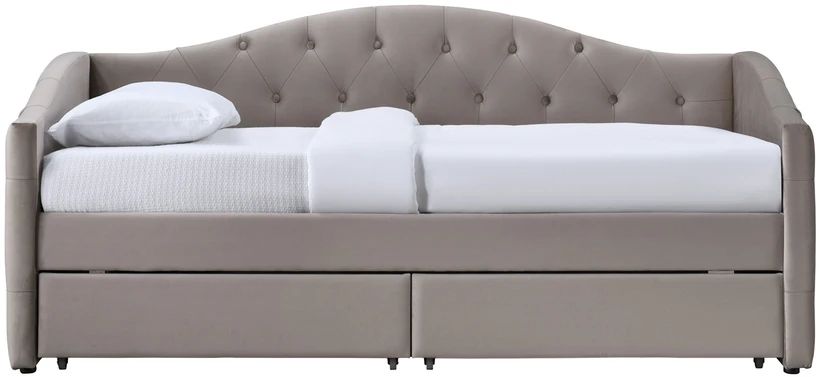 Lova ALOHA bed with drawers, color: beige