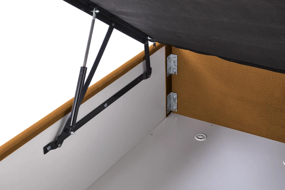 Lova ASENTO 160 bed, mustard ELEMENT#8