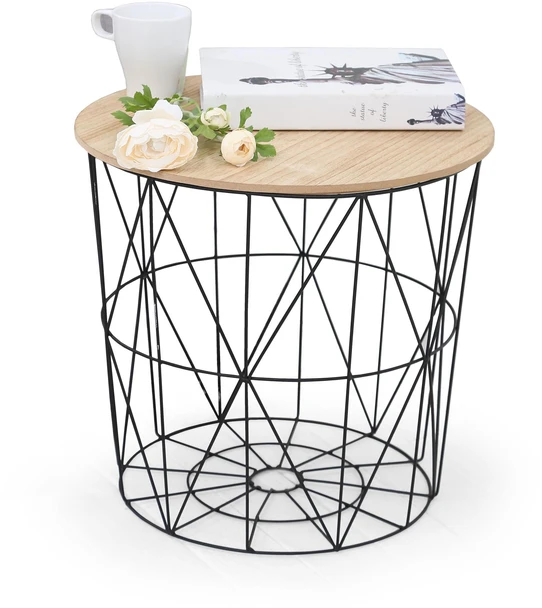 MARIFFA c. table, color: natural / juodas