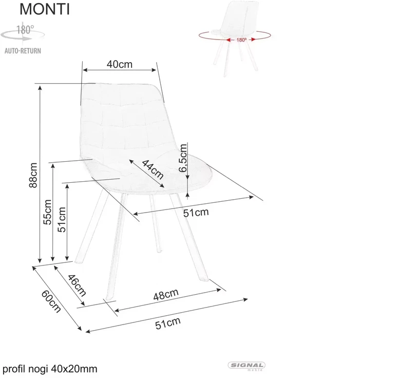 Metalinė kėdė Monti LEO tamsaus smėlio/kašmyras