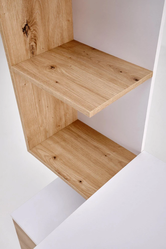 MISO desk, baltas / artisan oak