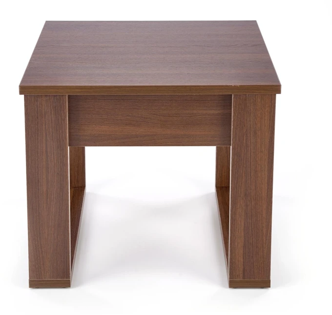 NEA SQUARE coffee table, dark walnut