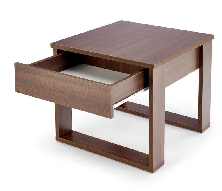 NEA SQUARE coffee table, dark walnut