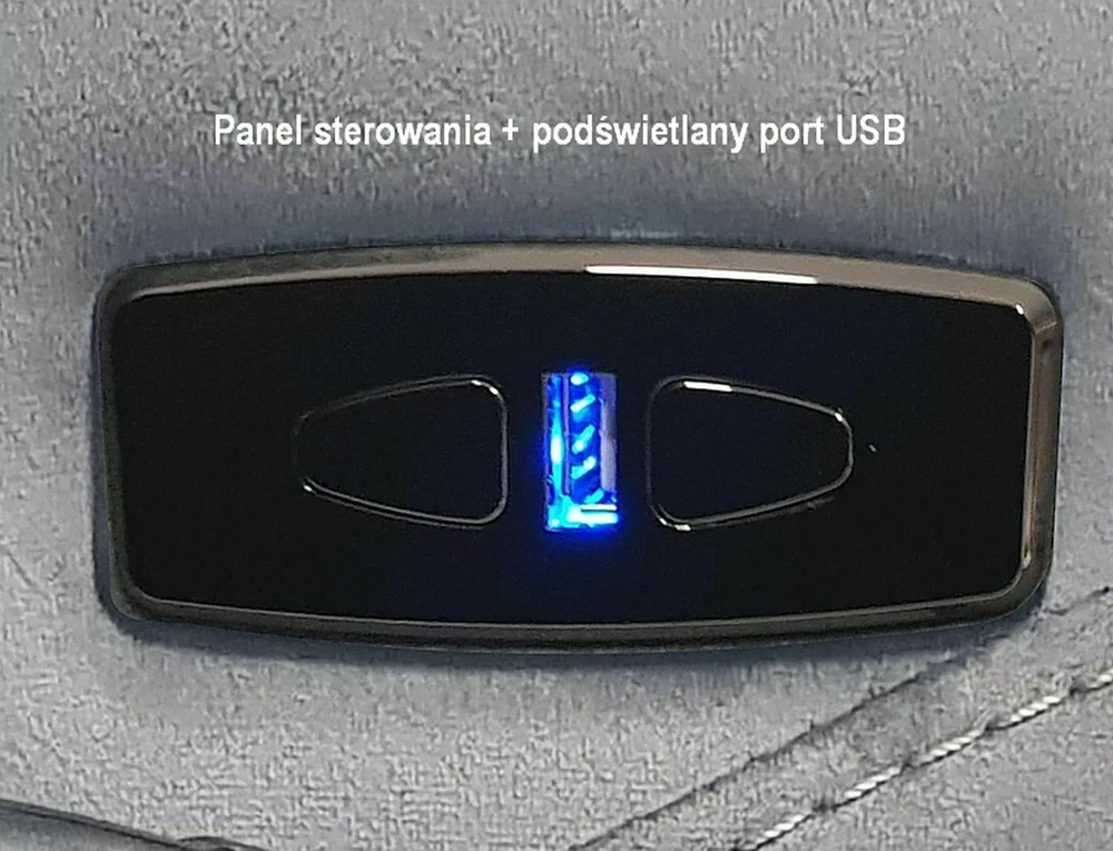 Signal Meble Neptun M Velvet fotelis su masažo funkcija