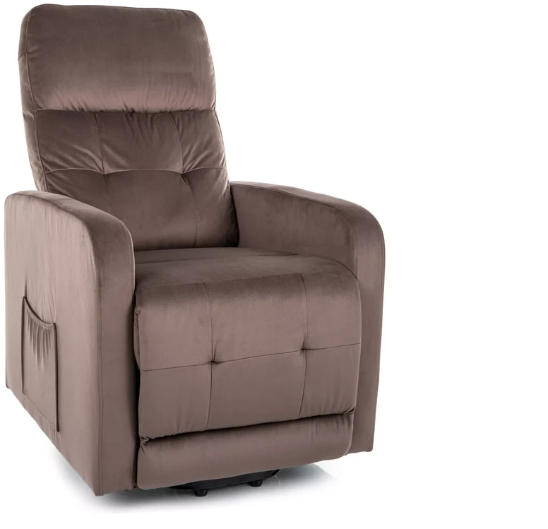 Sofa Signal Meble Otus II aksominis atlošiamas fotelis