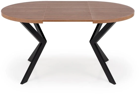 PERONI extension table, walnut / juodas