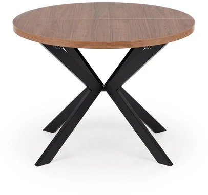 PERONI extension table, walnut / juodas