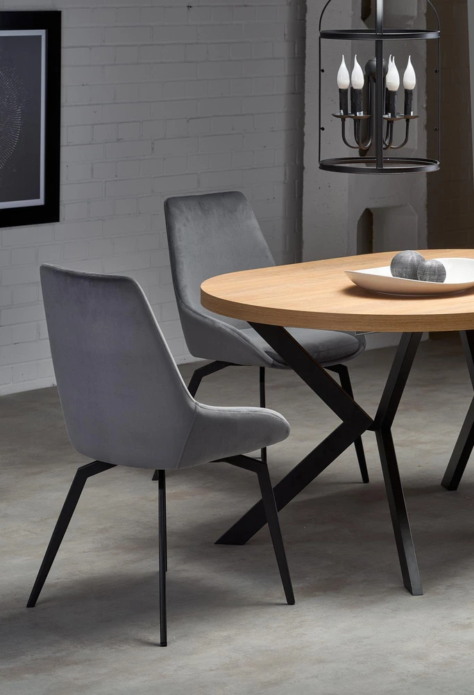 PERONI table golden oak/juodas