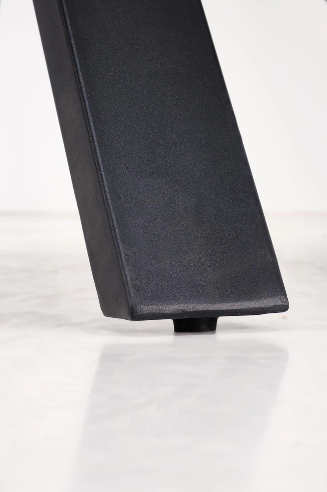 PLATAN extension table, baltas marble / juodas
